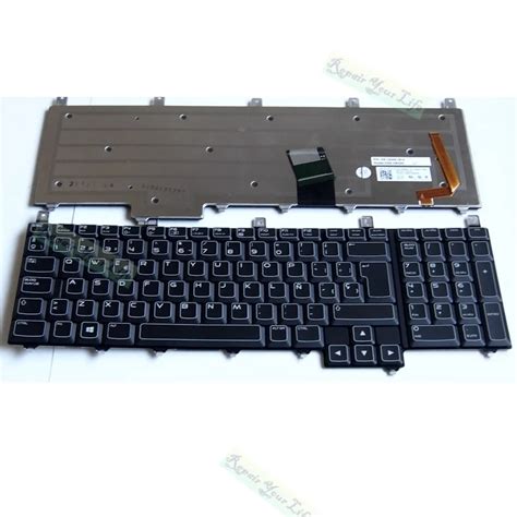 M X Spanish Laptop Keyboard For Dell Alienware M X R R Replacement