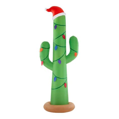 Home Accents Holiday 12 Ft Giant Sized Inflatable Christmas Cactus