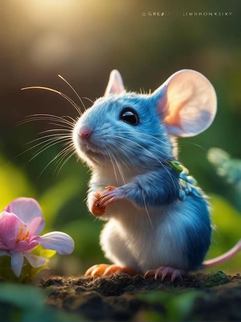 Premium Ai Image Cute Mouse Animal Illustration For Wallpaper Or