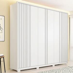 Guarda Roupa Casal Apollo 6 Portas 4 Gavetas Branco Fosco Caemmun