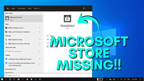 How To Fix Microsoft Store Missing On Windows Problem Youtube