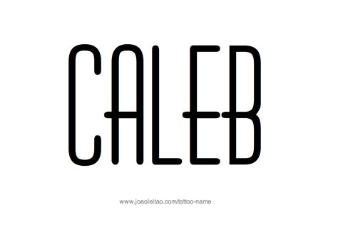 Caleb Name Tattoo Designs