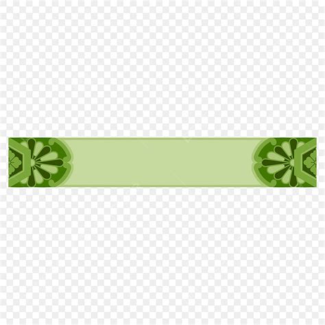 Classical Green Pattern Title Bar Title Title Box Banner Png