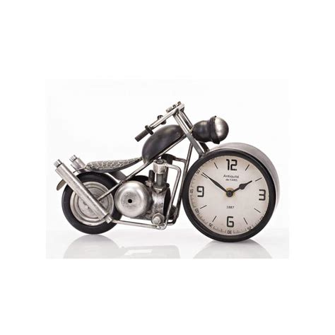 Motorbike Table Clock 32x10 2x18cm