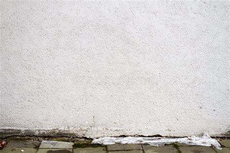 Pared Blanca Moderna De La Calle Del Yeso Foto De Archivo Imagen De