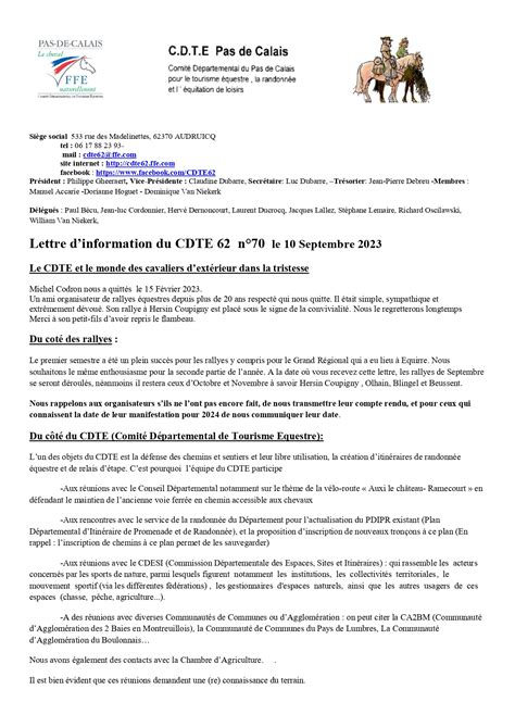 BULLETIN DINFORMATION CRTE Hauts De France