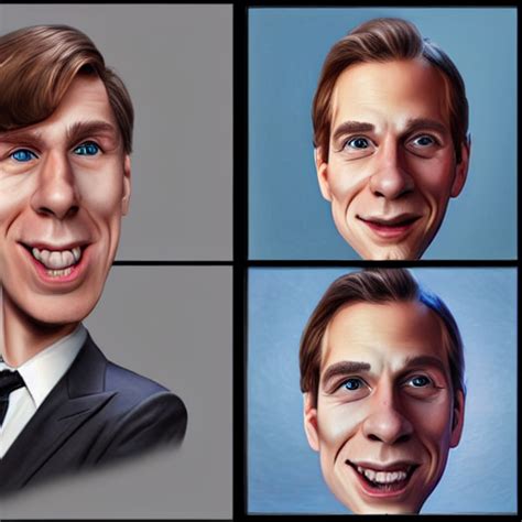 Krea Ai Caricature Portraits Done Of Jerma Realistic Hyp