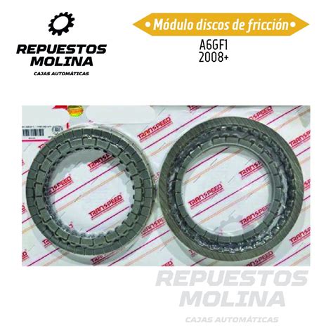 Módulo discos de fricción A6GF1 2008 Repuestos Molina