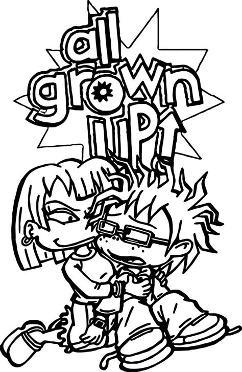 Rugrats All Grown Up Rugrats Coloring Page Wecoloringpage