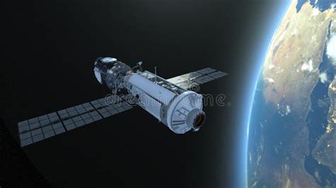 Artificial satellite stock illustration. Illustration of exploration ...