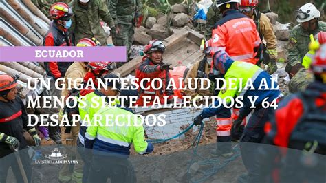 Un Gigantesco Alud Deja Al Menos Siete Fallecidos Y Desaparecidos En