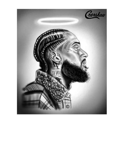 RIP Nipsey Hussle Nipsey Hussle RIP Rest in Peace Nipsey Hussle Tribute Crenshaw Marathon Fan ...