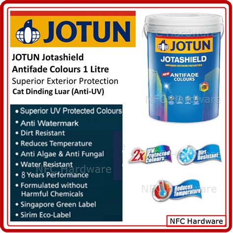 Jotun Jotashield Antifade Colours 1 Litre Superior Exterior Protection