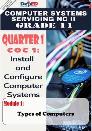 Tle Dll Computer Systems Servicing Daily Lesson Log School Pasade A