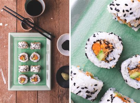 Sweet Potato Tempura Maki Sushi Rolls The Maker Makes