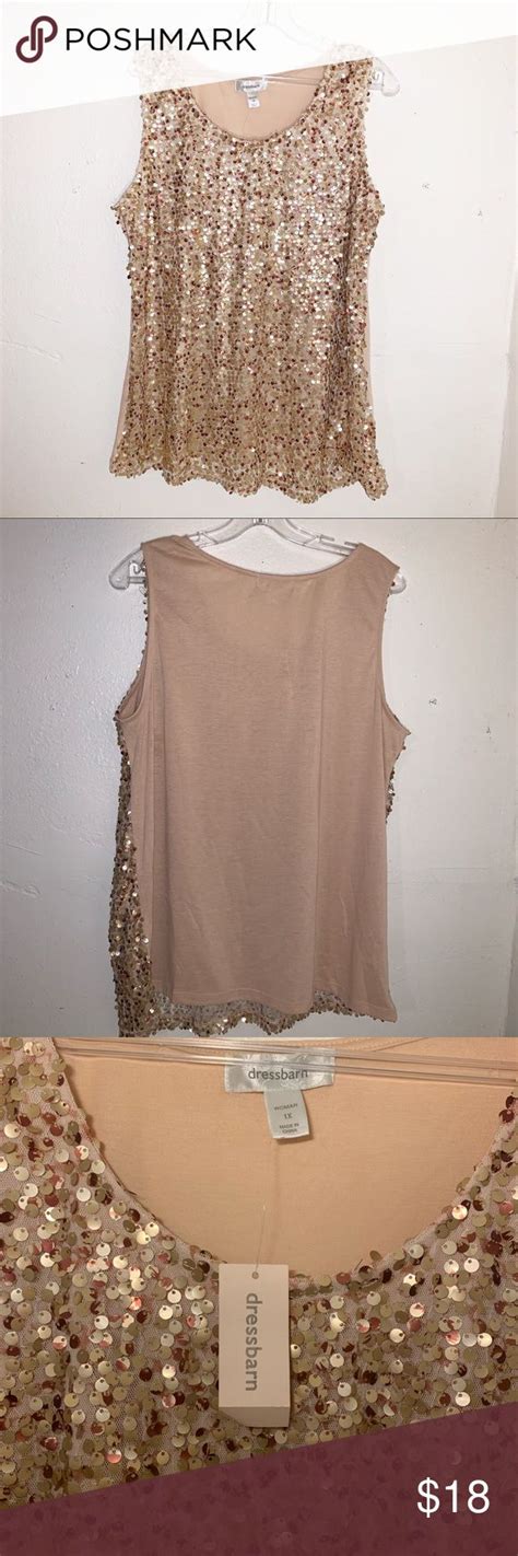 Nwt Dressbarn Sequin Tank Top Sleeveless