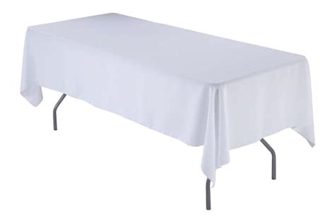 60 X 84 Rectangular White Tablecloth Polyester Etsy UK