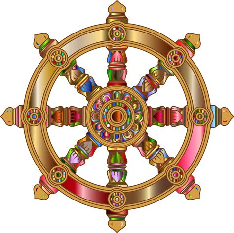 Prismatic Ornate Dharma Wheel 4 Dharma Wheel Dharma Wheel Tattoo