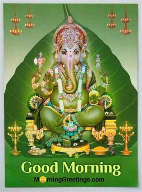 Amazing Morning Ganesha Photos Morning Greetings Morning Quotes