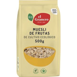 Comprar Bio Muesli Con Frutas Ecol Gico Bolsa G El Granero