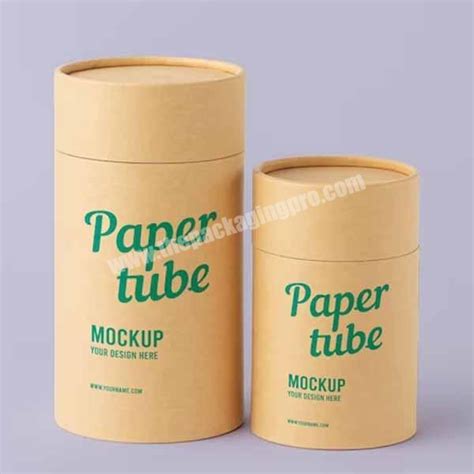 Custom Printed Logo Biodegradable Cardboard Cylinder Box Food Grade Paper Tube Packaging For Tea