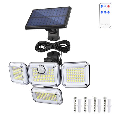 Zhu LED Solar Power Dusk to Dawn Flood Light with Motion Sensor | Wayfair