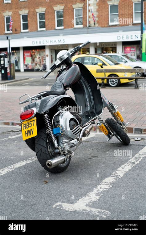 Customized Vespa motor scooter Stock Photo - Alamy