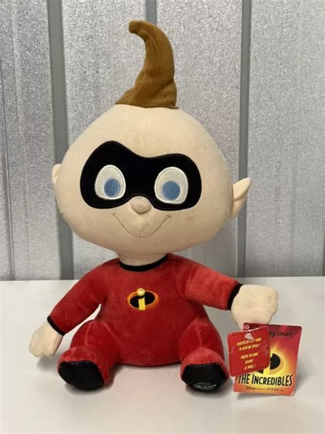 DISNEY STORE PIXAR Incredibles 13" Talking Baby Jack Jack Plush Cuddly ...