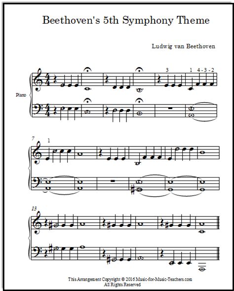 beethoven 5 symphony piano sheet music Beethoven sheetdownload - Sheet ...