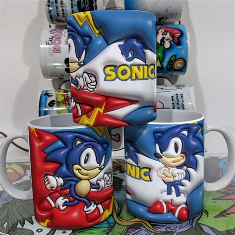 Arte Caneca Personalizada D Sonic Rg Artes