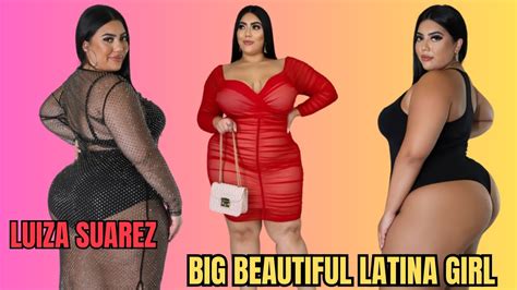 Luiza Suarez Beautiful Latina Plus Size Fashion Model Famous Curvy Instagram Star Biography