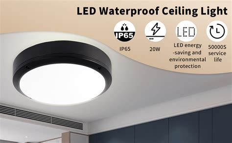 15w 20w 30w Ip65 Led Bulkhead Light Ip65 Waterproof Round Led Ceiling