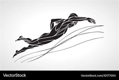 Swimmer Silhouette