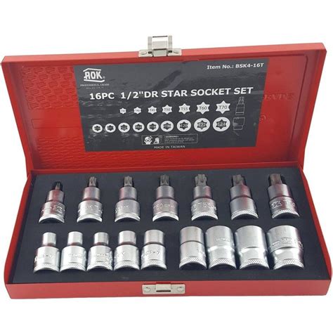 Aok By Kc Tools Pc Dr Star Bit Socket Set Big W