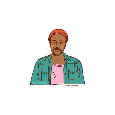 Marvin Gaye Sticker Joanna Dee Studio