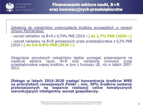 Demarkacja Wsparcia Krajowego I Regionalnego W Perspektywie Finansowej