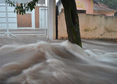 Temporal De 30 Minutos Alaga Ruas E Casas Em Araraquara SP Fotos Em