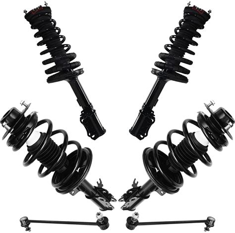 Detroit Axle 6pc Front And Rear Struts W Coil Spring Assembly Sway