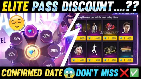 Elite Pass Discount New Evo Mp Emote Op Free Fire Upcoming