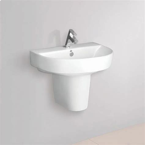 Ceramic Wall Mounted Half Pedestal Wash Basin At Rs Piece In Morbi