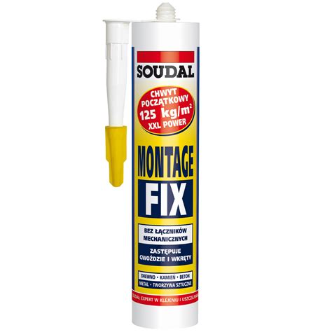 Soudal Klej Monta Owy Montage Fix Ml Soudal Kleje Uniwersalne