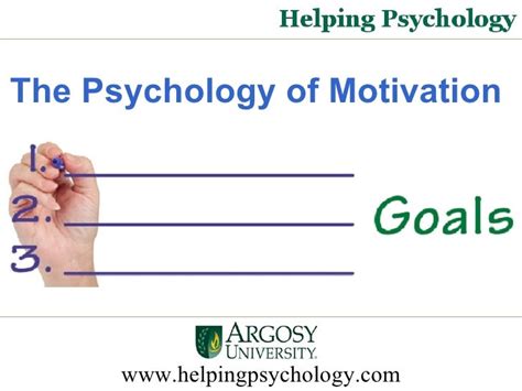 The Psychology of Motivation