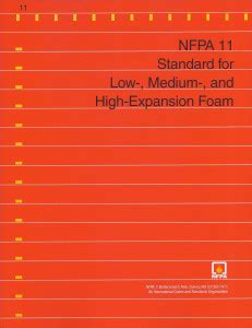 Nfpa Standard For Low Medium And High Expansion Foam