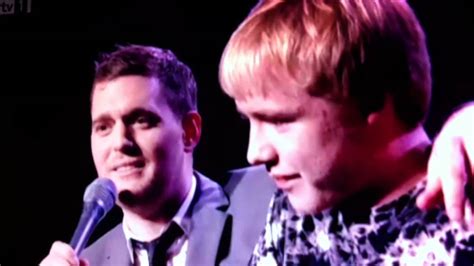 This Is Michael Bublé 15 Year Old Sings On Stage With Bublé Youtube