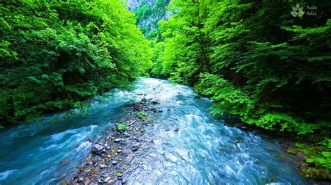 Calming Turquoise River Flowing 10 Hours Nature Asmr Audio Relax