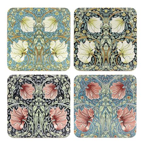 William Morris Pimpernel Mix Coasters Desina