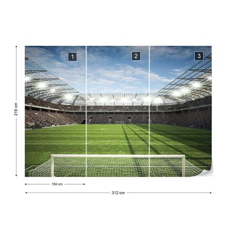 Fotobehang Vlies Behang Voetbalstadion Stadion Voetbal