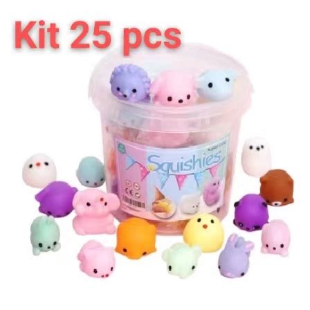 Kit Tiktok Brinquedo Silicone De Bichinho Macio Anti Cura Stress De