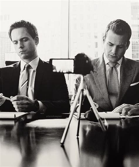 Suits Marvey Mike Ross Harvey Specter During Deposition Film Tv