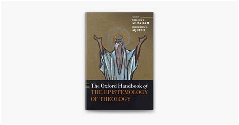 ‎the Oxford Handbook Of The Epistemology Of Theology By William J Abraham And Frederick D Aquino